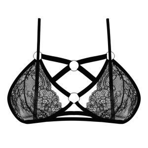 سوتین فانتزی زنانه مدل گیپور هارنس دار کد 300