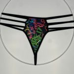 شورت فانتزی زنانه مدل لامبادا 3 بند آبرنگی - Image 2