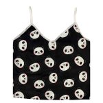 لباس خواب زنانه ساتن طرح پاندا همراه با کش مو - Image 2