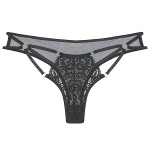 شورت زنانه مدل گیپور سه بند حلقه دار