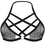 سوتین فانتزی زنانه مدل هارنس دار گیپور کد 240