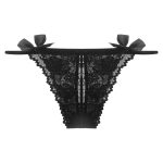 شورت فانتزی زنانه مدل گیپور پاپیون دار پشت باز - Image 2