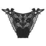 شورت فانتزی زنانه مدل گیپور پاپیون دار پشت باز