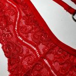 شورت فانتزی زنانه مدل گیپور دو بند حلقه دار - Image 3