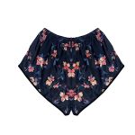 لباس خواب زنانه مدل ساتن شکوفه رنگ مشکی - Image 2