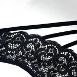 شورت فانتزی زنانه مدل گیپور اریب بند دار - Image 3