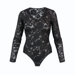 بادی گیپور آستین بلند زنانه مدل گلدار