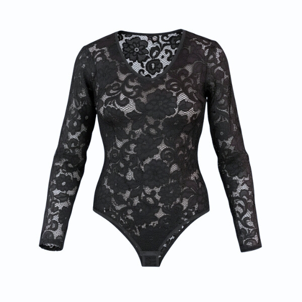 بادی گیپور آستین بلند زنانه مدل گلدار