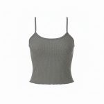 ست تاپ و شلوارک راحتی زنانه رنگ طوسی - Image 3