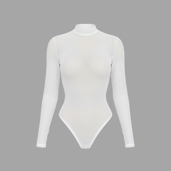 بادی حریر یقه سه سانت سفید