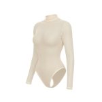 بادی حریر شیشه ای یقه سه سانت کرم کشی - Image 2