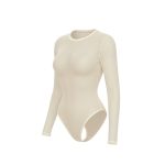 بادی حریر شیشه ای یقه گرد کرم کشی - Image 2