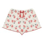 ست تاپ و شلوارک راحتی زنانه گلدار - Image 3