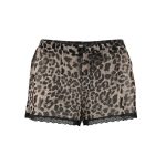 تاپ و شلوارک حریر پلنگی - Image 3