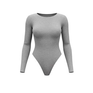 بادی نخی یقه گرد طوسی مه جامه