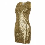 پیراهن زنانه فلسی مدل دیسکویی طلایی ویتاریتا - Image 2