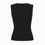 تاپ زنانه مدل یقه گرد کبریتی مشکی سایزبندی - Image 2