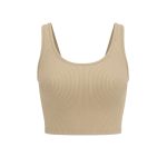 کراپ‌تاپ زنانه مدل کبریتی یقه گرد