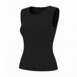 تاپ زنانه مدل یقه گرد کبریتی مشکی سایزبندی - Image 3