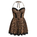 لباس خواب فنردار پلنگی کد 1628