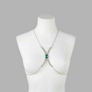 زنجیر سینه نگین دار سلویا کد 76