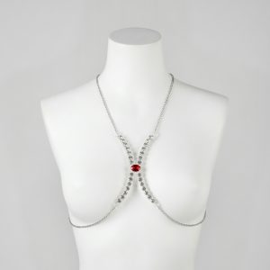 زنجیر سینه نگین دار سلویا کد 70