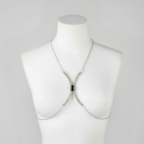 1 زنجیر سینه نگین دار سلویا کد 65 - Image 1