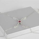 زنجیر سینه نگین دار سلویا کد 70 - Image 2