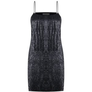 پیراهن مجلسی زنانه مشکی MANGO