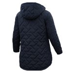 کاپشن زنانه کلاه دار سورمه ای B1 - Image 3