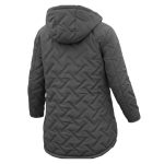 کاپشن زنانه کلاه دار طوسی B1 - Image 3