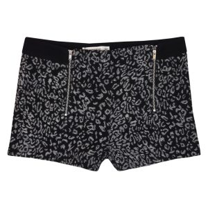 شلوارک پلنگی مشکی MANGO