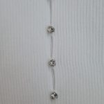 تاپ بافت زنانه مدل نگین دار سفید - Image 3