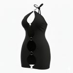 لباس خواب فانتزی مدل پیراهن جلو باز حلقه دار گریس 6008 - Image 3