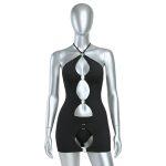 لباس خواب فانتزی مدل پیراهن جلو باز حلقه دار گریس 6008