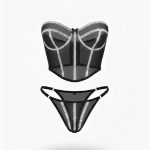 ست فانتزی نیم تنه فنر دار و شورت آرینا 260 - Image 2