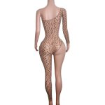 لباس خواب فانتزی فیش نت پلنگی غیر قرینه - Image 3