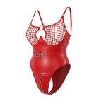 بادی فانتزی لاتکس زیپ دار قرمز پرن 1045 - Image 2