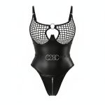 بادی فانتزی لاتکس زیپ دار مشکی پرن 1045