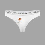 ست شورت کاپلی نخی طرح تام و جری سفید - Image 3