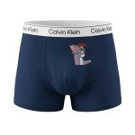 ست شورت کاپلی نخی طرح تام و جری سرمه ای - Image 2