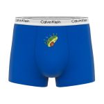 ست شورت کاپلی نخی طرح آواکادو آبی - Image 2