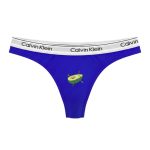 ست شورت کاپلی نخی طرح آواکادو آبی - Image 3