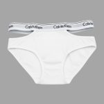 شورت زنانه مدل اسلیپ بغل باز مرلین سفید کلوین کلین - Image 3