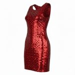 پیراهن زنانه فلسی مدل دیسکویی قرمز ویتاریتا - Image 2