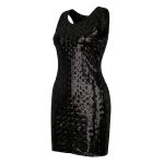 پیراهن زنانه فلسی مدل دیسکویی مشکی ویتاریتا - Image 2