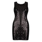 پیراهن زنانه فلسی مدل دیسکویی مشکی ویتاریتا