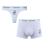 ست شورت کاپلی کبریتی طرح مینیون سفید