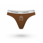 ست شورت کاپلی کبریتی طرح استیچ قهوه ای - Image 3