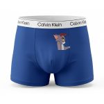 ست شورت کاپلی نخی طرح تام و جری آبی - Image 2